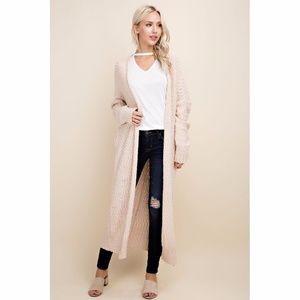 Cream Boucle Duster